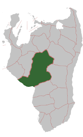 Location of Báraarde in Bareland