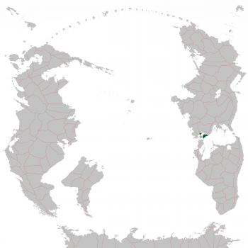 Location of Ikoania in the South Pacific